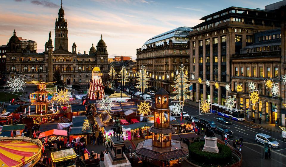 Glasgow Central Station Skyline Apartment With Parking Ruang foto