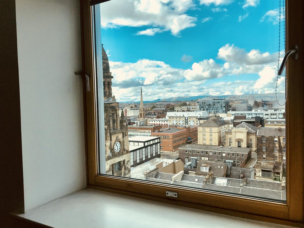 Glasgow Central Station Skyline Apartment With Parking Bagian luar foto