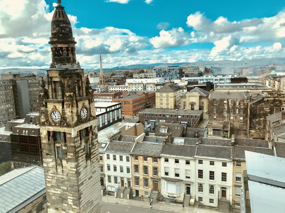 Glasgow Central Station Skyline Apartment With Parking Bagian luar foto