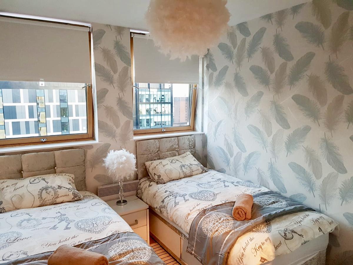 Glasgow Central Station Skyline Apartment With Parking Bagian luar foto